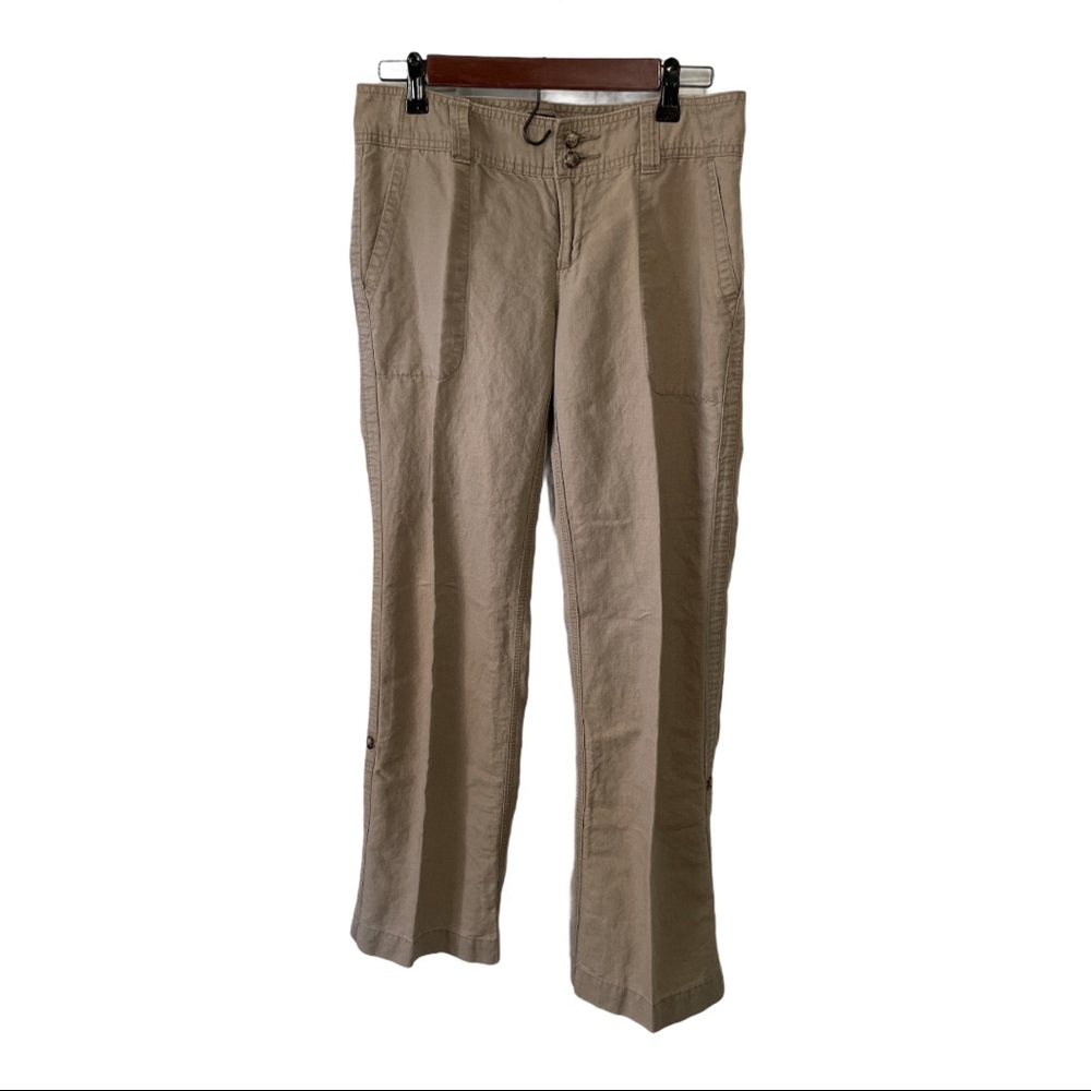 Tan linen pants